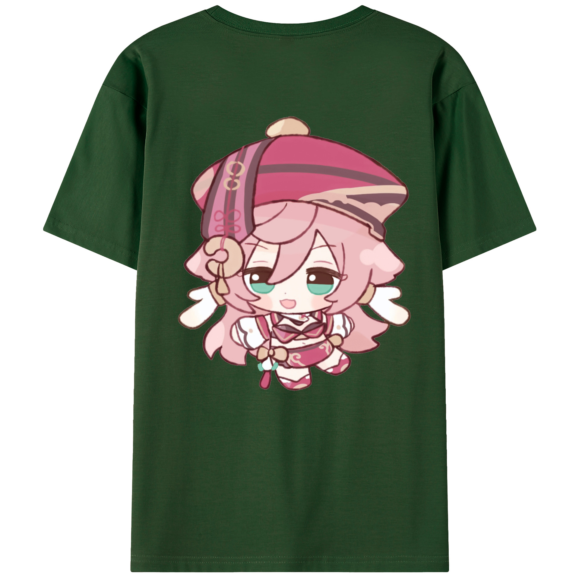 げんし神 ヤンフェイ genshin Yanfei 綿100％半袖Tシャツ（背面プリント）